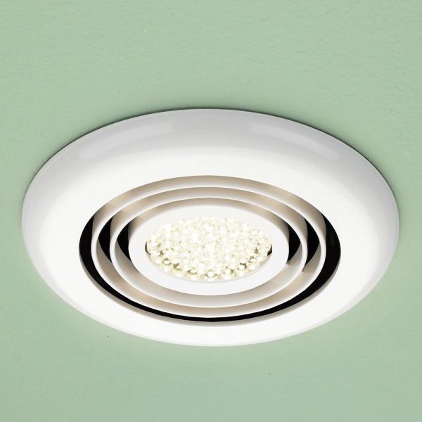 hib. Cyclone White Illuminated Ceiling Fan 32600