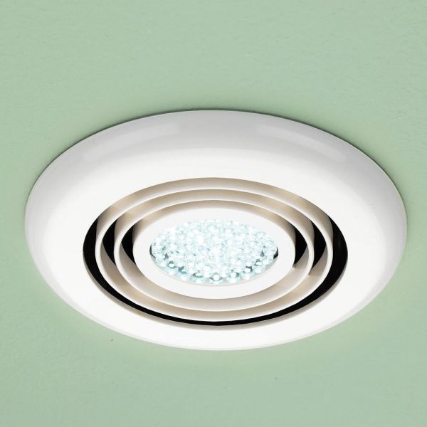 hib. Cyclone White Illuminated Ceiling Fan 32600 #2