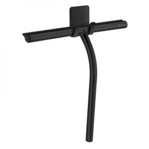 Smedbo Sideline Black Shower Squeegee with Self Adhesive Hook DB2140