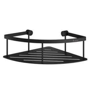 Smedbo Sideline Matt Black Corner Shower Basket DB3031