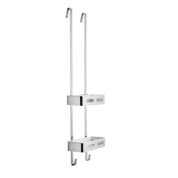 Roper Rhodes Case Chrome Rectangular Over Bath Double Shower Basket
