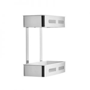 Roper Rhodes Case Chrome Rectangular Double Shower Basket