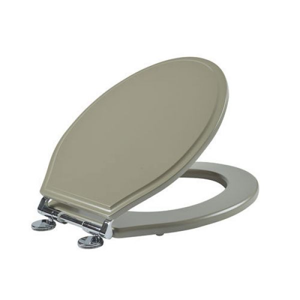 Roper Rhodes Hampton Traditional Soft Close Toilet Seat Mocha DC4006