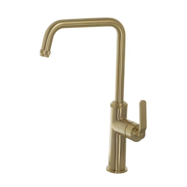JTP Decor Brushed Brass Swivel Kitchen Mixer Tap