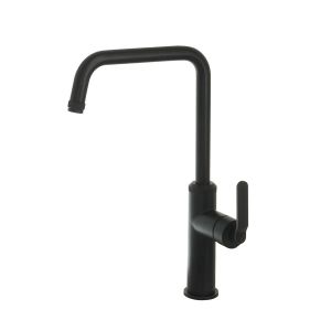 JTP Decor Matt Black Swivel Kitchen Mixer Tap