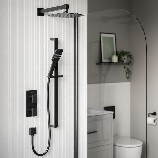 Bristan Delgado Black Two Outlet Shower Pack #2