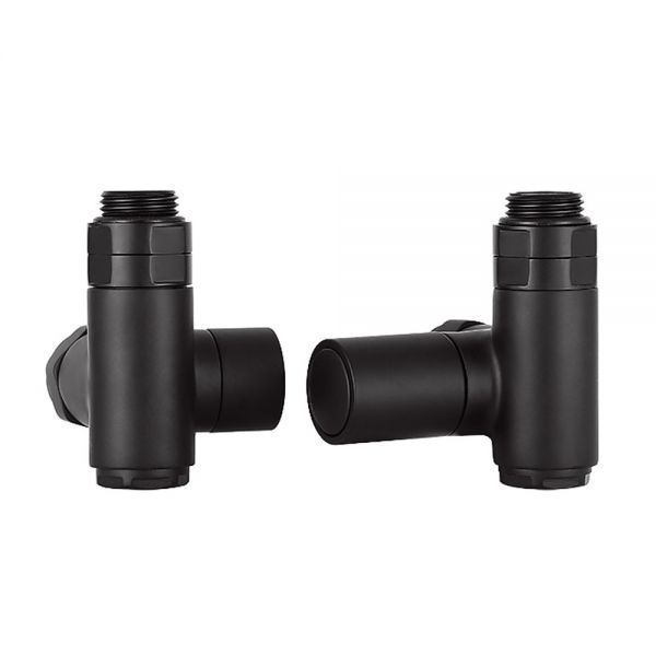 JTP Matt Black Dual Fuel Radiator Valves
