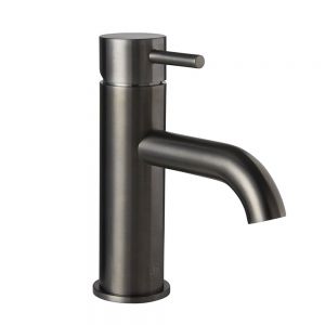 JTP VOS Brushed Black Basin Mixer Tap with Designer Handle