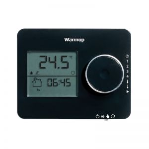 Warmup Tempo Black Digital Programmable Thermostat DIAC0032