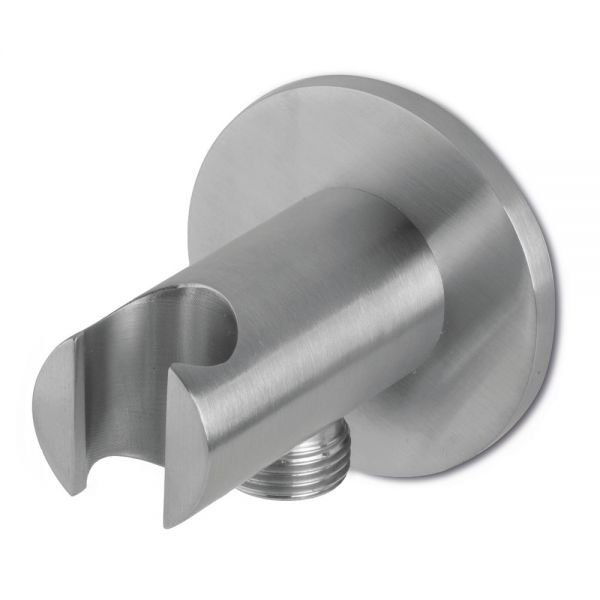 Vema Tiber Stainless Steel Shower Wall Bracket and Outlet