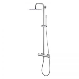 Vema Complete Stainless Steel Round Shower Kit