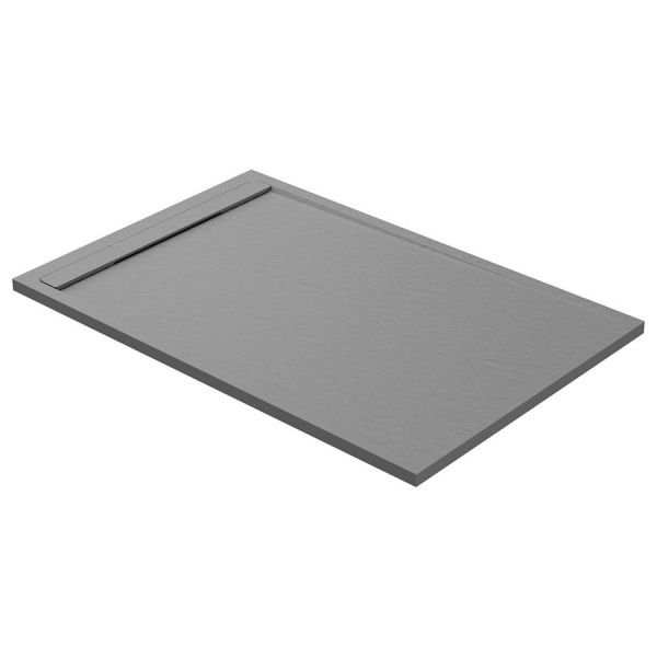 Moods Grey Slate Effect Shower Tray with Linear Waste 1000 x 800mm #2