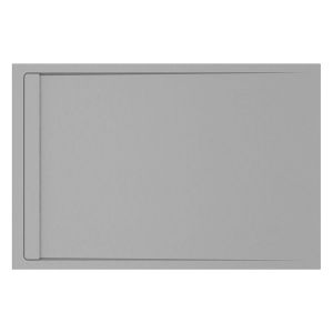 Moods Grey Slate Effect Shower Tray with Linear Waste 1000 x 800mm