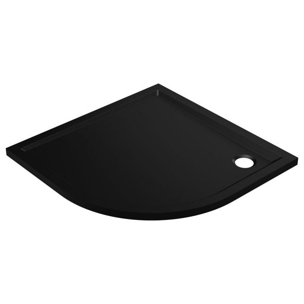 Moods 40mm Low Profile Matt Black Quadrant Shower Tray 800 x 800mm #2