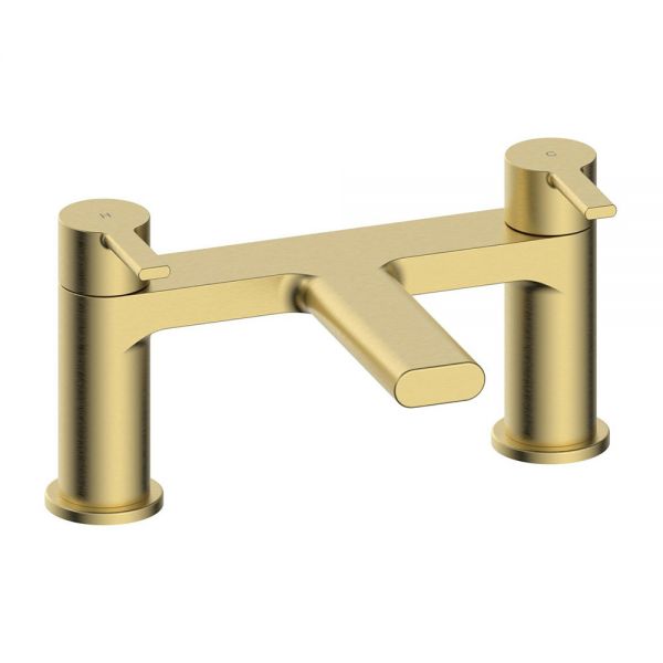 Moods Evolve Brushed Brass Bath Filler Tap