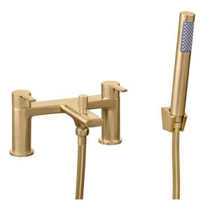 Moods Evolve Brushed Brass Bath Shower Mixer Tap