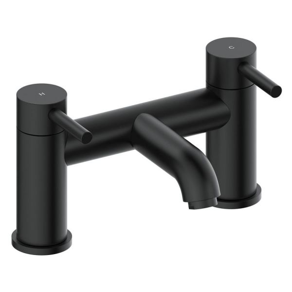Moods Eustache Matt Black Bath Filler Tap