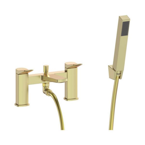 Moods Nova Brushed Brass Bath Shower Mixer Tap