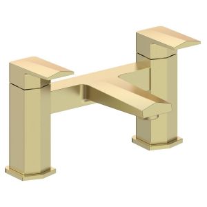Moods Rhodes Brushed Brass Bath Filler Tap