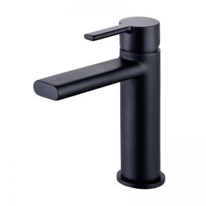 Moods Evolve Black Mono Basin Mixer Tap with Waste