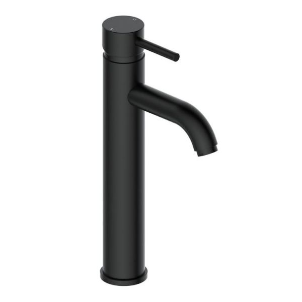 Moods Eustache Matt Black Tall Basin Mixer Tap