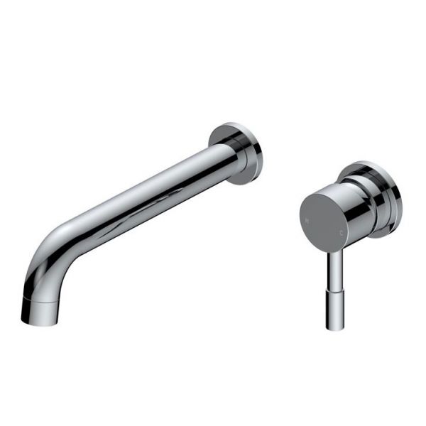 Moods Eustache Chrome Wall Mounted Basin Mixer Tap 220mm