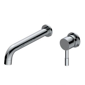 Moods Eustache Chrome Wall Mounted Basin Mixer Tap 220mm