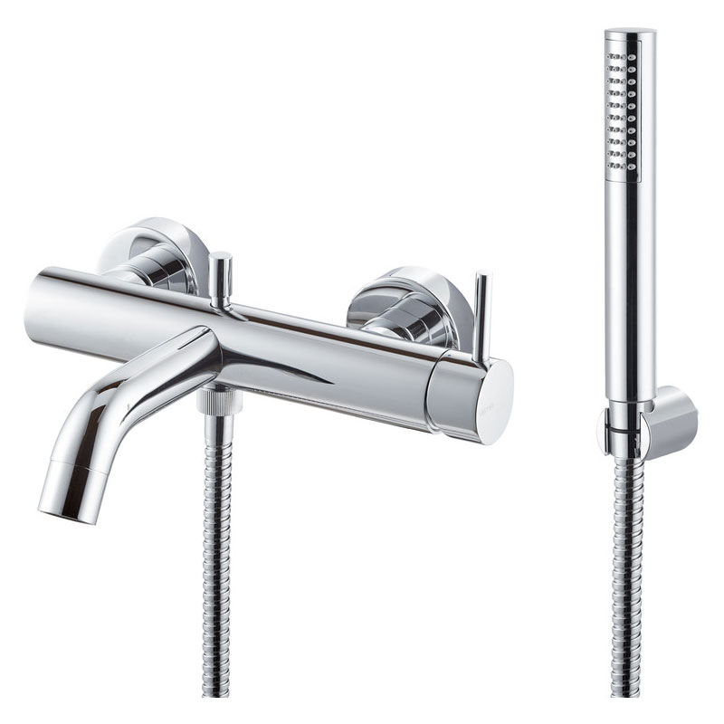 Bathrooms To Love Vema Maira Chrome Wall Mounted Bath Shower Mixer Tap Dits2034 - Wall Mounted Shower Mixer Taps