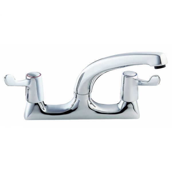 Clearwater Venue Chrome Double Lever Kitchen Sink Mixer Tap 2TH