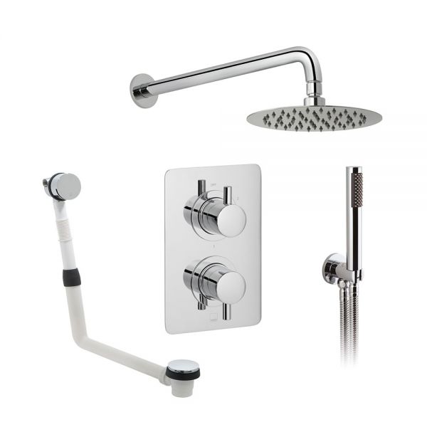 Vado DX Three Outlet Round Thermostatic Shower Set