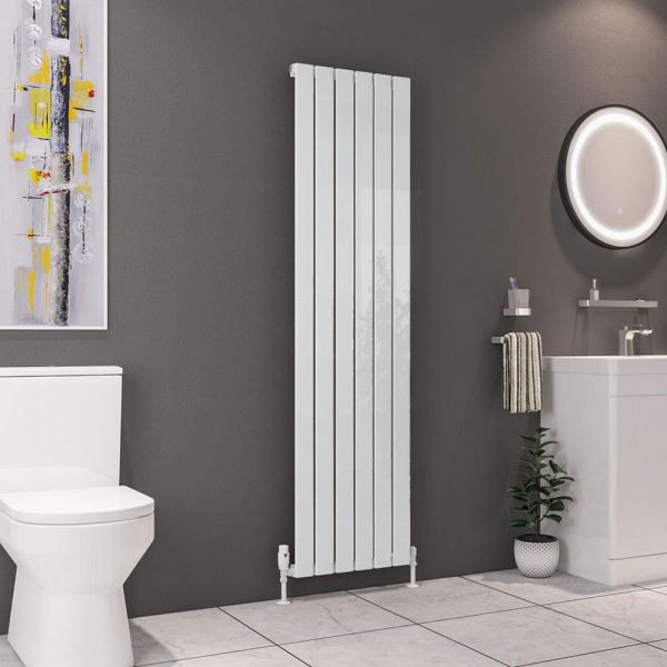 Eastbrook Deddington 1800 x 470 Gloss White Designer Radiator #2