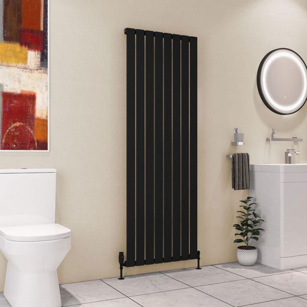 Eastbrook Deddington 1800 x 630 Matt Black Designer Radiator #2