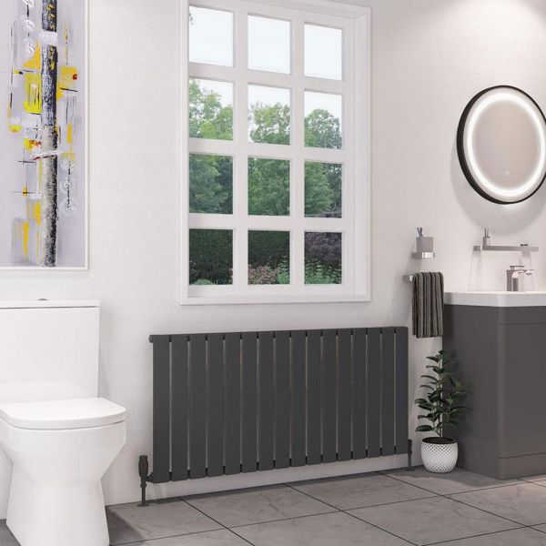 Eastbrook Deddington 600 x 1270 Matt Anthracite Designer Radiator #2