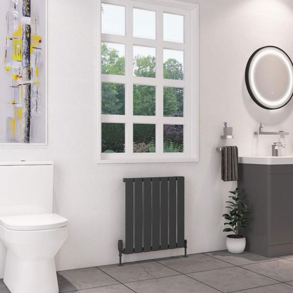 Eastbrook Deddington 600 x 550 Matt Anthracite Designer Radiator #2