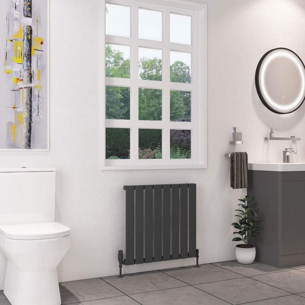 Eastbrook Deddington 600 x 630 Matt Anthracite Designer Radiator #2