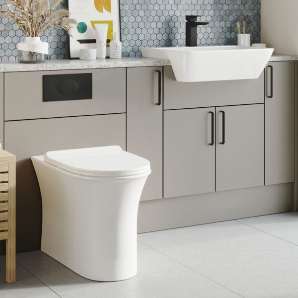 Apex Deia Rimless Comfort Height Back To Wall Toilet #3