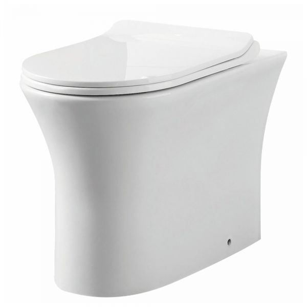 Apex Deia Rimless Comfort Height Back To Wall Toilet #4