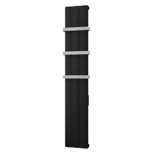 Eastbrook Derwent Dry Element 1800 x 304 Matt Black Aluminium Electric Radiator