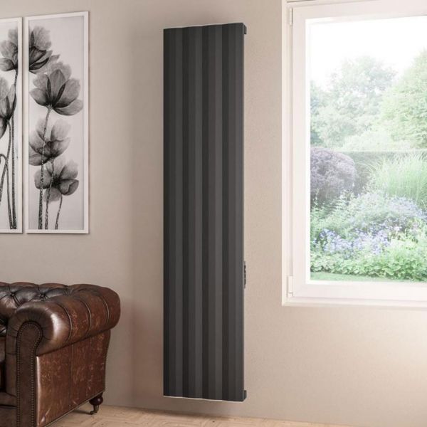 Eastbrook Derwent Dry Element 1800 x 404 Matt Anthracite Aluminium Electric Radiator #4