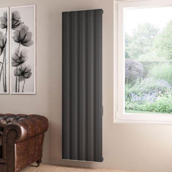Eastbrook Derwent Dry Element 1800 x 504 Matt Anthracite Aluminium Electric Radiator #4