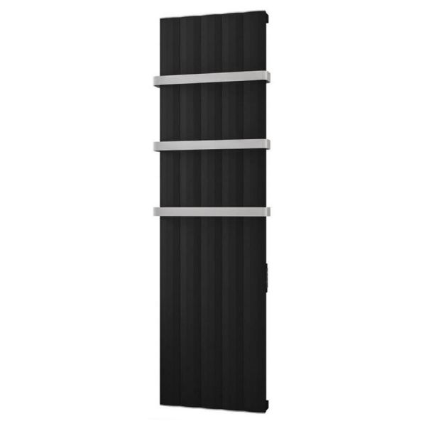 Eastbrook Derwent Dry Element 1800 x 504 Matt Black Aluminium Electric Radiator