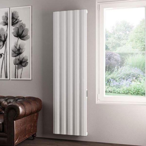 Eastbrook Derwent Dry Element 1800 x 504 Matt White Aluminium Electric Radiator #4