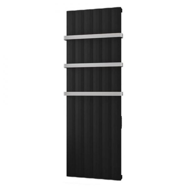 Eastbrook Derwent Dry Element 1800 x 604 Matt Black Aluminium Electric Radiator