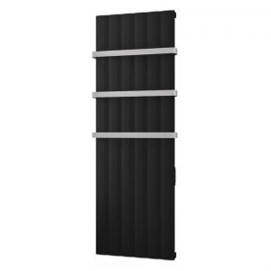 Eastbrook Derwent Dry Element 1800 x 604 Matt Black Aluminium Electric Radiator