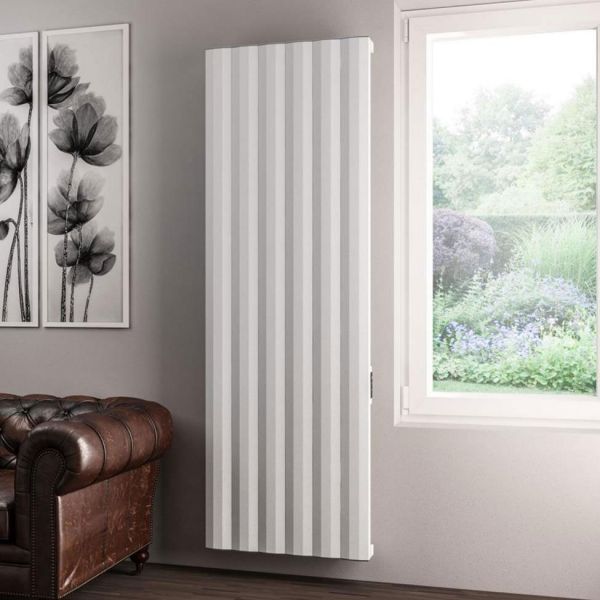 Eastbrook Derwent Dry Element 1800 x 604 Matt White Aluminium Electric Radiator #4