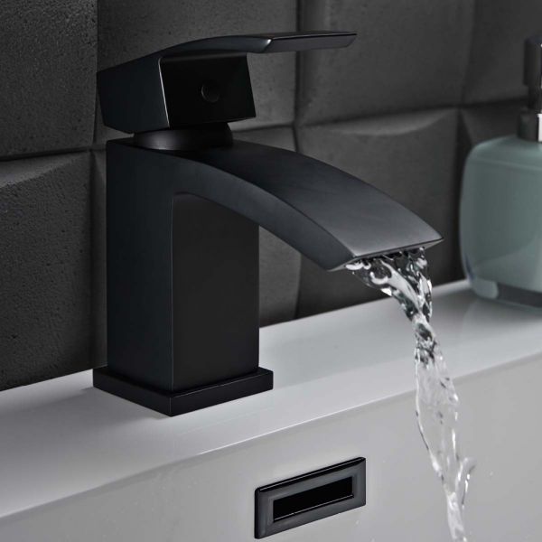 Apex Descent Black Mini Mono Basin Mixer Tap #2