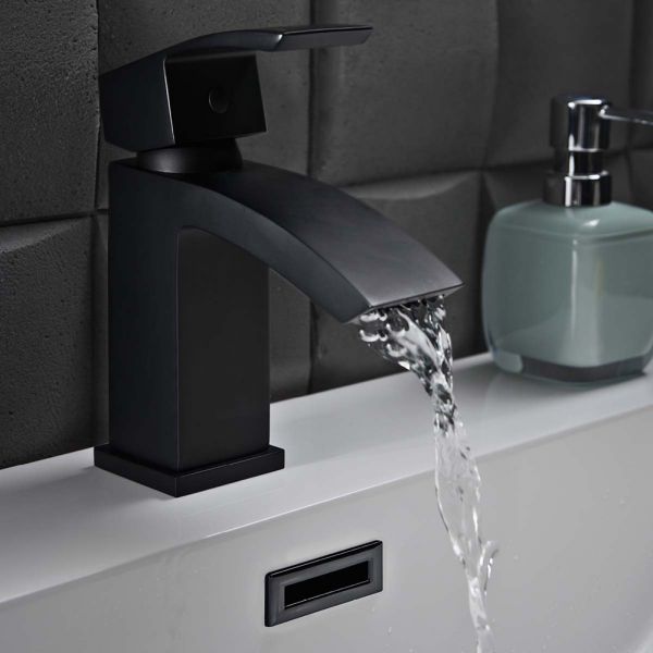 Apex Descent Black Mono Basin Mixer Tap #2