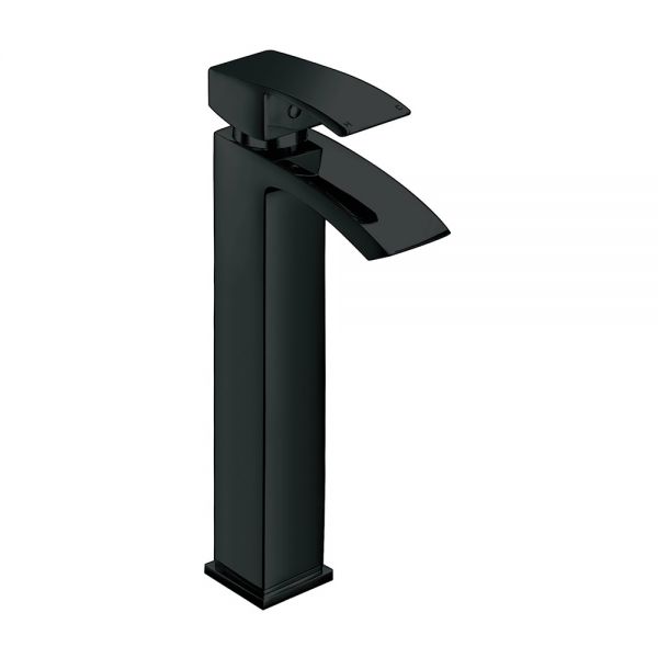 Apex Descent Black Tall Mono Basin Mixer Tap