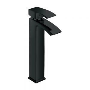 Apex Descent Black Tall Mono Basin Mixer Tap