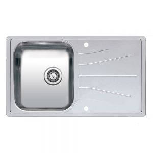 Reginox Diplomat Single Bowl Stainless Steel Kitchen Sink 860 x 500mm